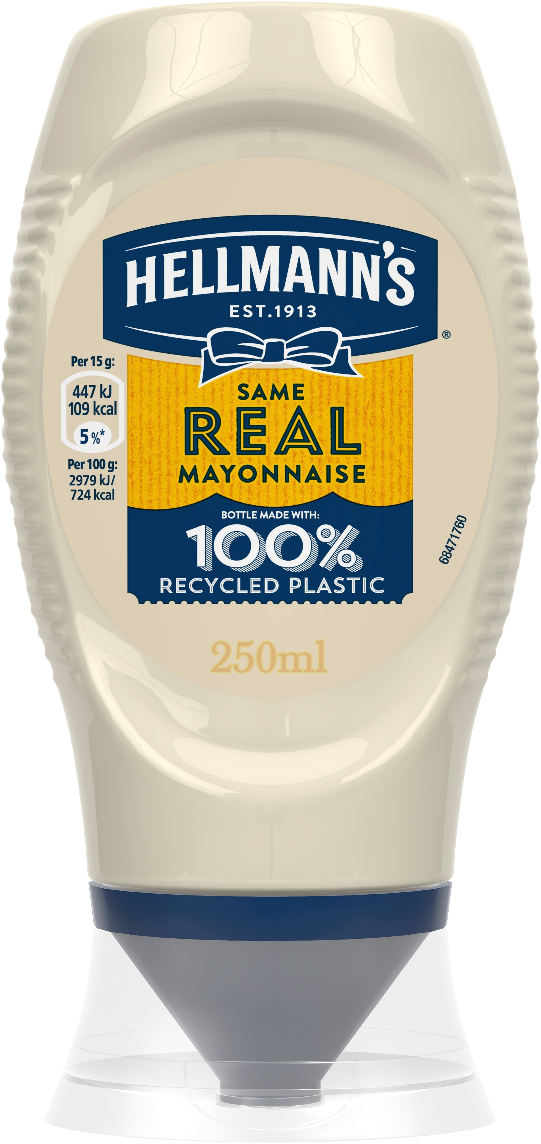 HELLMANN'S Majonnäs Real Sqeezy, 8 x 250 ml - 